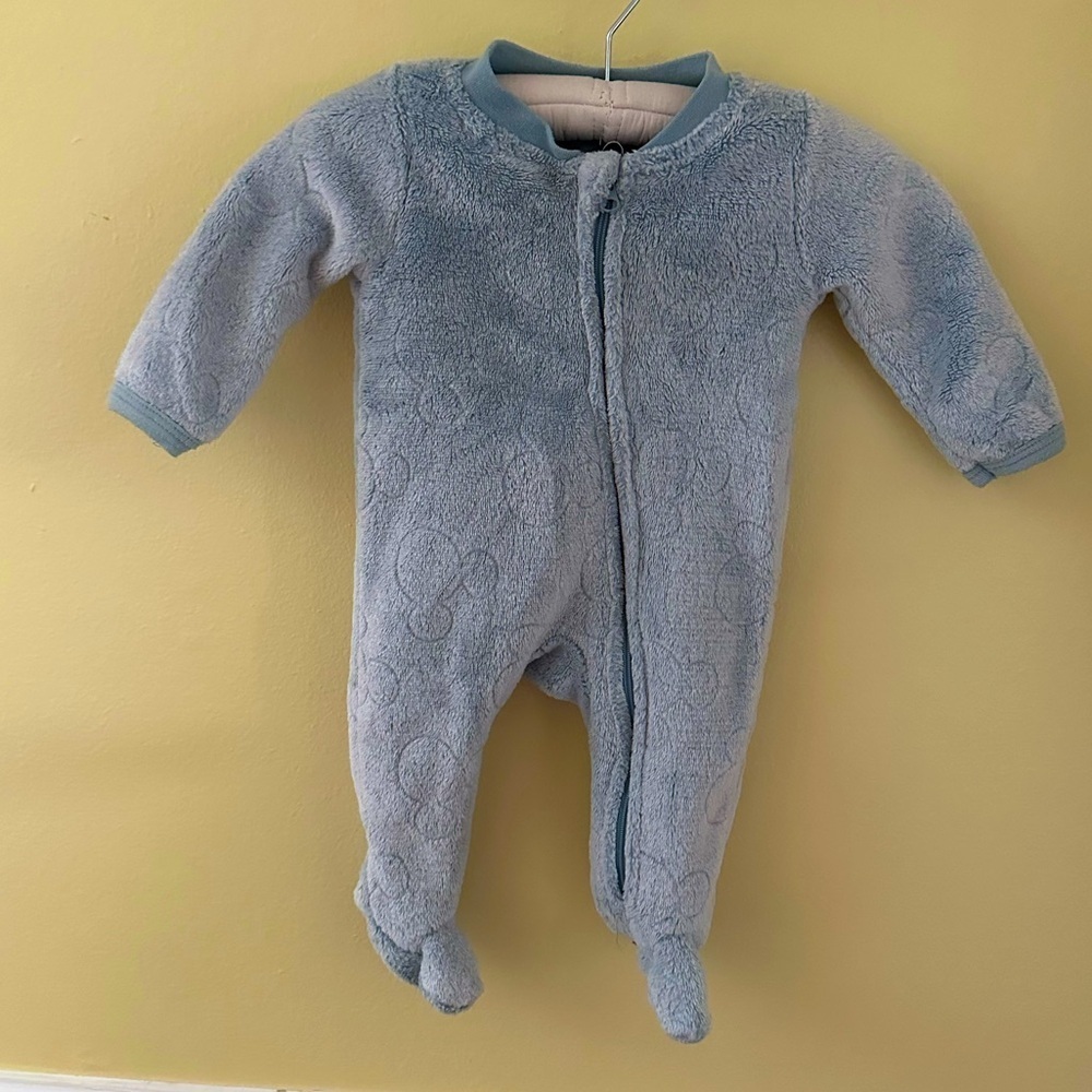 Disney baby boy Mickey Mouse 0-3 month fleece sleeper footies blue
Sleep play
